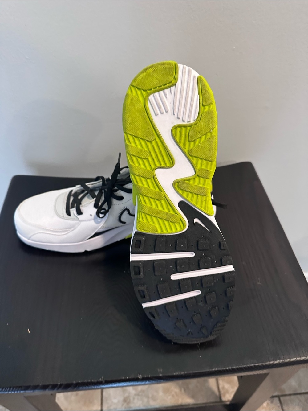 Nike White Black Volt Air Max Excee Runner “Bright Cactus” - Picture 6 of 8